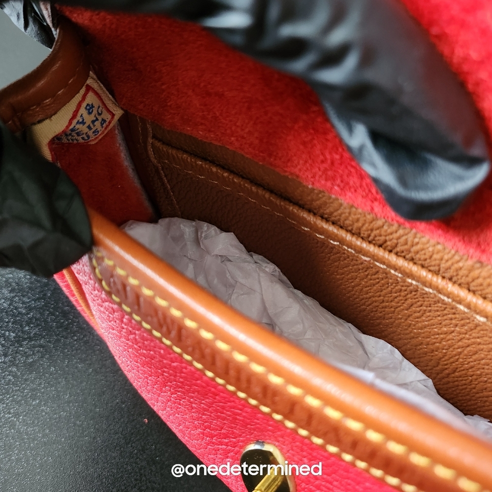 Vintage Dooney Red Leather Belt Bag - Picture 9 of 16